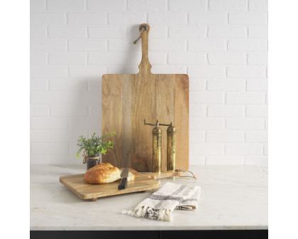 Mercana - Khana Natural Solid Wood Square Serving Boards