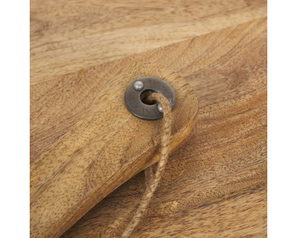 Mercana - Karana Natural Solid Wood Round Serving Boards