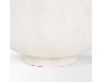 Mercana Katora Premium Solid Marble Bowl - White, Small