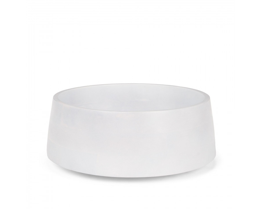 Mercana Kadara Solid Wood Decorative Bowl - White