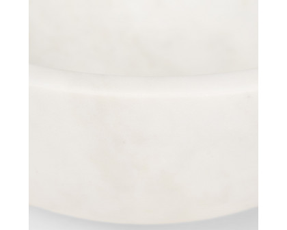 Mercana Katora Premium Solid Marble Bowl - White, Large