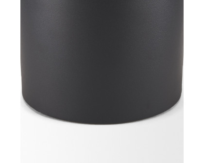 Mercana Tosca Small Matte Black Metal Vase - Black