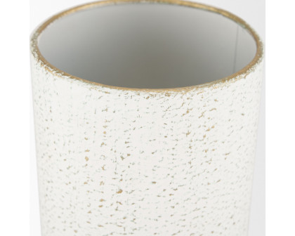 Mercana Tovah Small Textured Vase - White