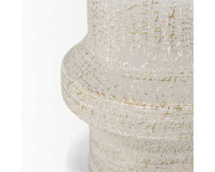 Mercana Tovah Small Textured Vase - White