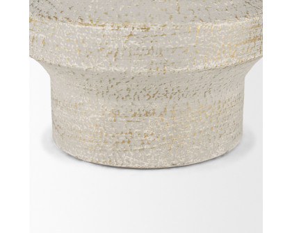 Mercana Tovah Small Textured Vase - White