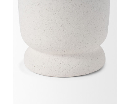 Mercana Dylan Small Ceramic Vase with Handles - White