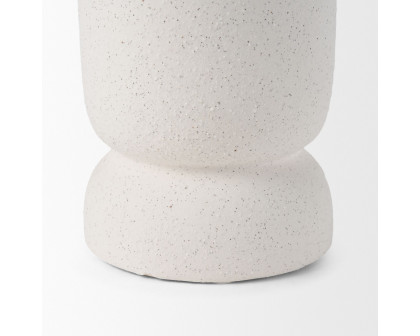 Mercana Dylan Tall Ceramic Vase with Handles - White