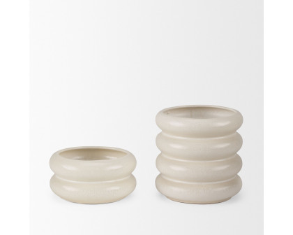 Mercana Twyla Short Ring Pot - Cream, Short