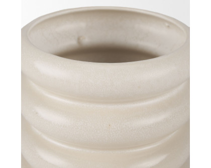 Mercana Twyla Tall Ring Pot - Cream, Tall