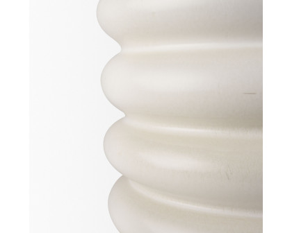 Mercana Twyla Tall Glazed Floor Ceramic Vase - Cream