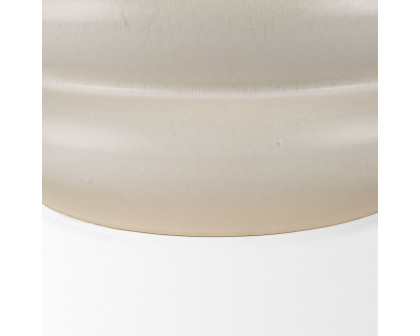 Mercana Twyla Tall Glazed Floor Ceramic Vase - Cream