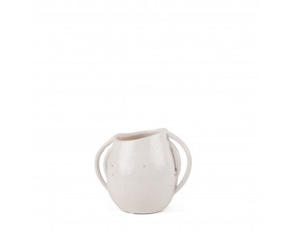 Mercana - Urvi Short Speckled Asymmetrical Ceramic Vase