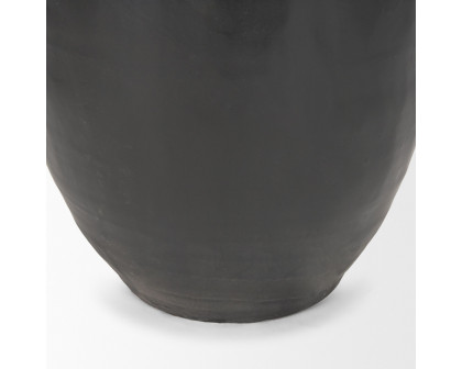 Mercana Tully Tall Floor Vase - Black, Ceramic