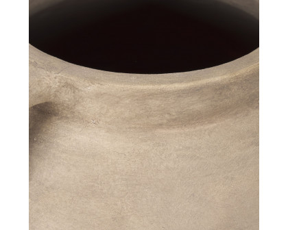 Mercana Tully Short Floor Vase - Black, Ceramic