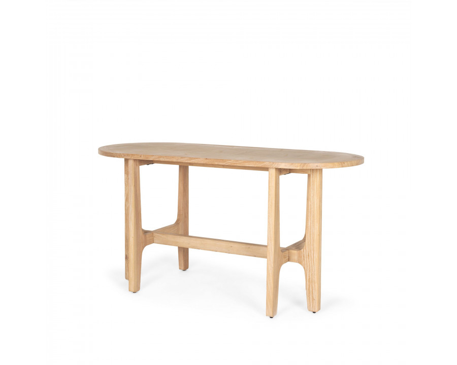 Mercana - Taylin Light Brown Solid Wood Desk