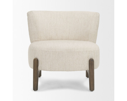 Mercana - Vyra Accent Chair in Cream, Fabric