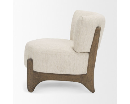 Mercana - Vyra Accent Chair in Cream, Fabric