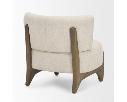 Mercana - Vyra Accent Chair in Cream, Fabric