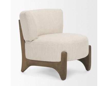 Mercana - Vyra Accent Chair in Cream, Fabric