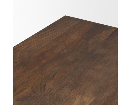 Mercana - Wolcott Rectangular Dining Table in Dark Brown, Wood