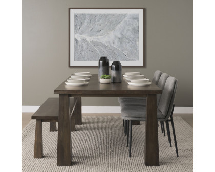 Mercana - Wolcott Rectangular Dining Table in Dark Brown, Wood