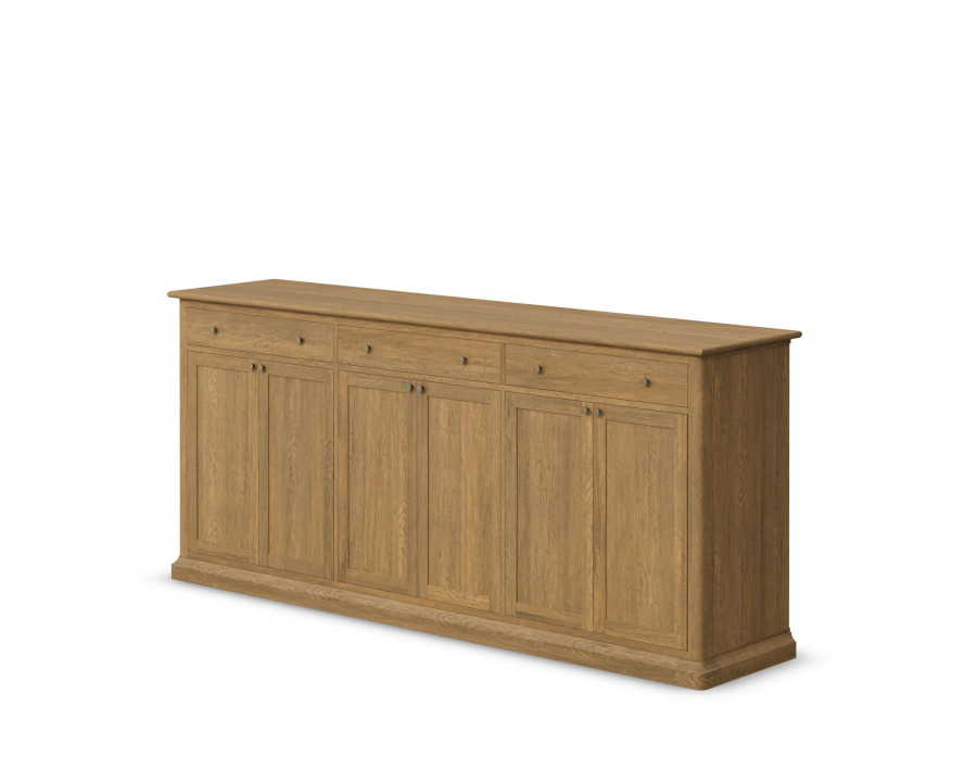 Mercana Braxton 3 Drawers/6 Doors Sideboard - Light Brown, Wood