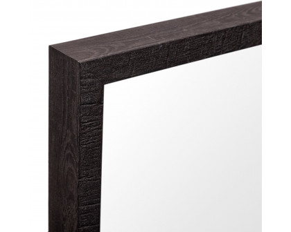 Mercana Bristol 24x30 Faux Wood Frame Bathroom Vanity Mirror - Espresso