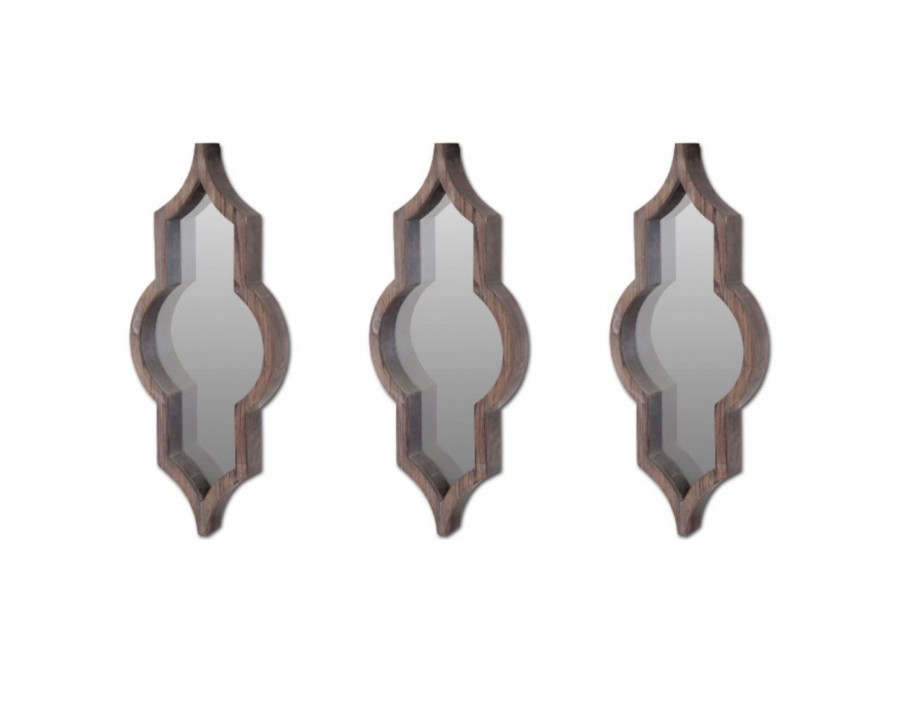 Mercana Tamanar II Mirror Collection (Set of 3) - Brown