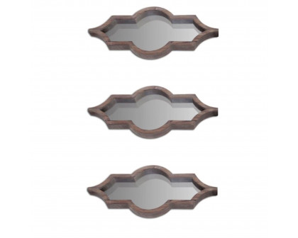 Mercana Tamanar II Mirror Collection (Set of 3) - Brown