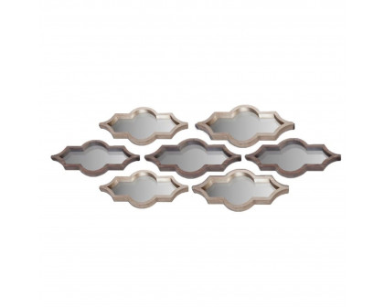 Mercana Tamanar I & II Mirror Collection (Set of 7) - Silver/Brown