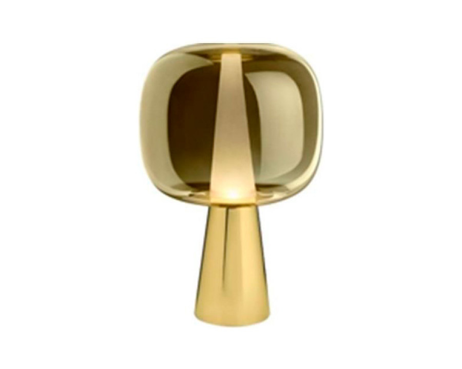 Mobital - Janice Table Lamp in Gold, Glass