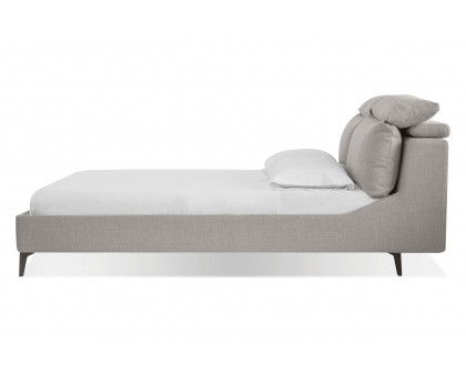 Mobital Chillout King Size Bed - Stone Boucle, Fabric