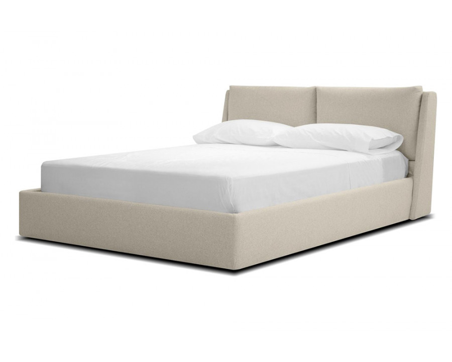 Mobital Continental Queen Size Bed - Stone Wheat, Fabric