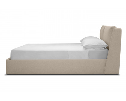 Mobital Continental Queen Size Bed - Stone Wheat, Fabric