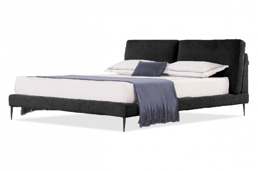 Mobital™ Eclipse Queen Size Bed - Black, Fabric