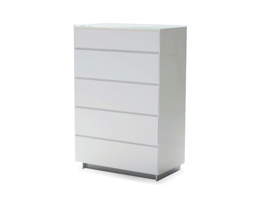 Mobital Savvy High Chest - White, High Gloss