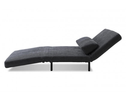 Mobital™ Iso Armless Solid Chair-Bed - Dusk Chenille, Fabric