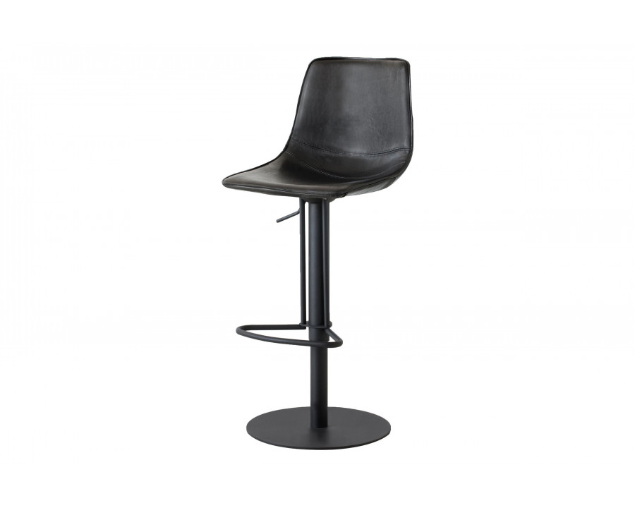 Mobital - Beny Bar Stool in Black, Leather