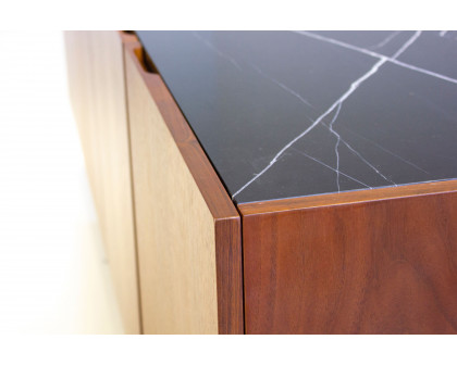 Mobital - Calvin Buffet in Black, Marble