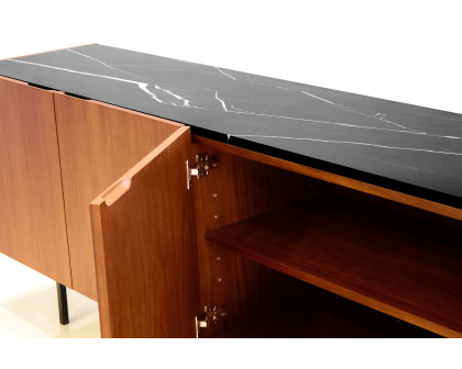 Mobital - Calvin Buffet in Black, Marble