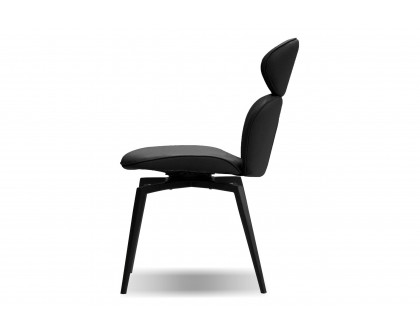 Mobital Antler Swivel Dining Chair - Slate Gray, Leather