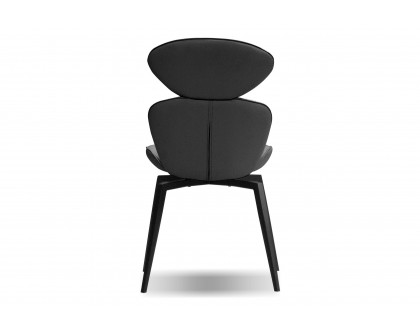 Mobital Antler Swivel Dining Chair - Slate Gray, Leather