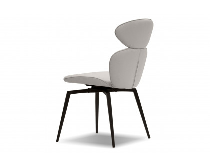 Mobital Antler Swivel Dining Chair - Light Taupe, Leather