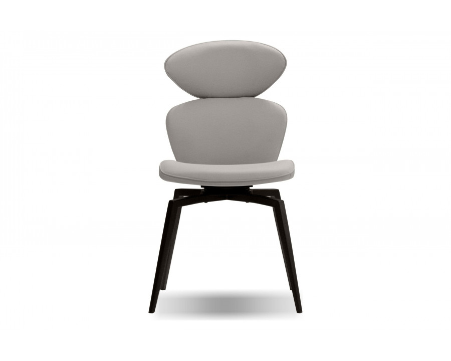 Mobital Antler Swivel Dining Chair - Light Taupe, Leather