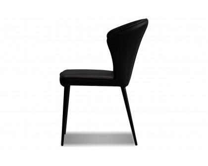 Mobital Ariel  Dining Chair - Black, Leather