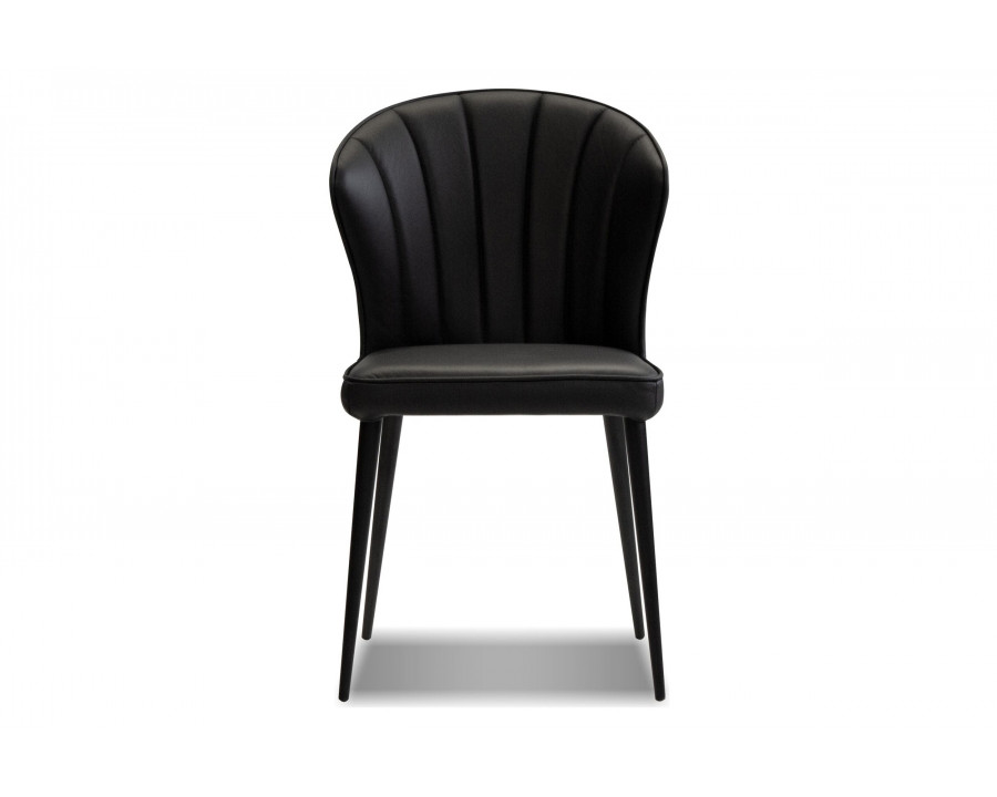 Mobital Ariel  Dining Chair - Black, Leather