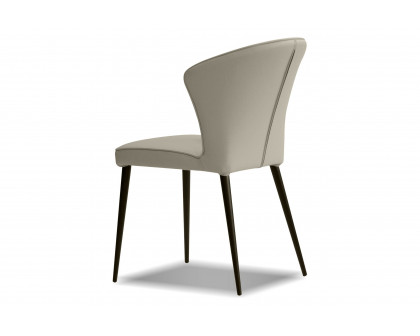 Mobital Ariel Dining Chair - Pewter, Leather