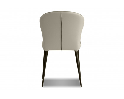 Mobital Ariel Dining Chair - Pewter, Leather