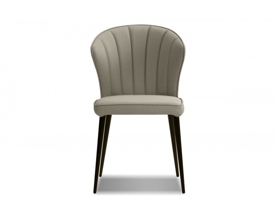 Mobital Ariel Dining Chair - Pewter, Leather