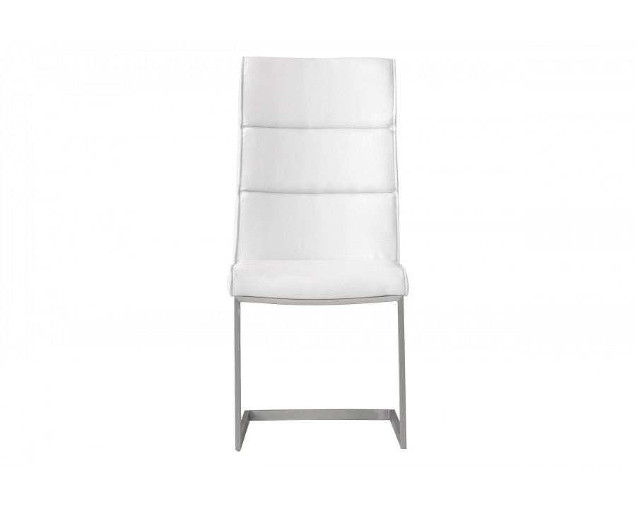 Mobital Duomo Dining Chair - White, Leather